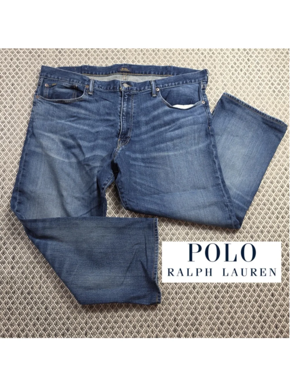 Polo Ralph Lauren Classic Fit Jeans Mens 40x30 Blue Denim Straight Leg